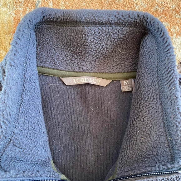 Toad & Co Sweater Men's 1/4 Zip Pullover Telluride Heritage Collection - Medium - Picture 4 of 4